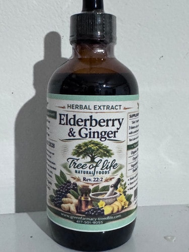 Elderberry & Ginger Herbal Extract 4 oz