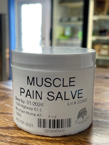 Muscle pain salve 4 oz