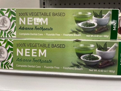 Neem (fluoride free) toothpaste 6.42 oz
