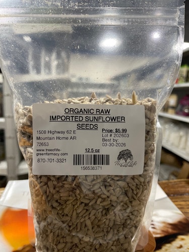 Organic Raw Inported Sunflower Seeds 12.5 oz