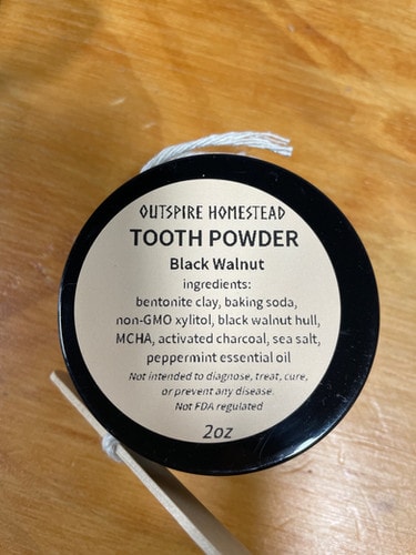 Tooth powder Black walnut 2oz